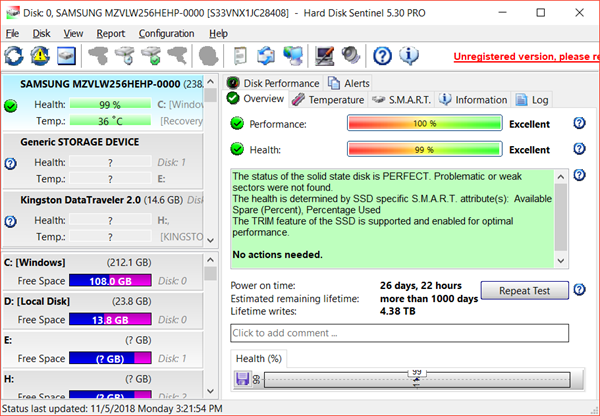 How to Check SSD Health Using Hard Disk Sentinel