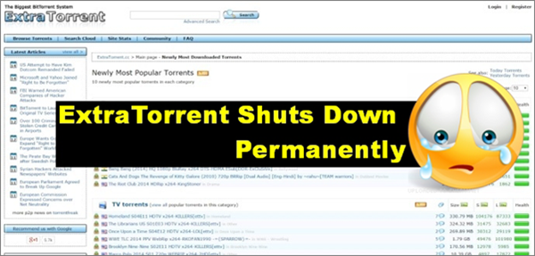 Best ExtraTorrent Alternatives after ExtraTorrent Shut Down Permanently 2019!