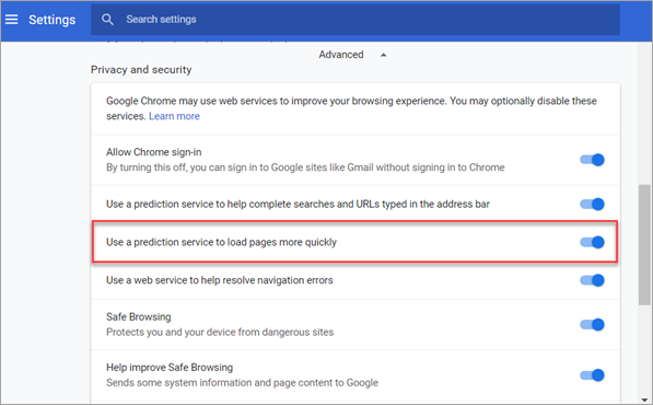 Fix 100 Disk Usage by Disabling Prediction Service Chrome