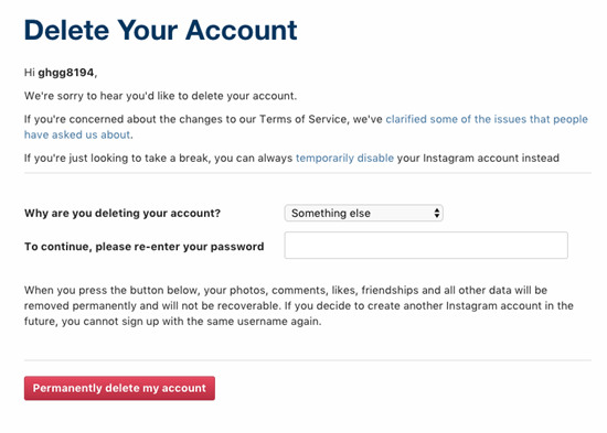 How to Delete an Instagram Account