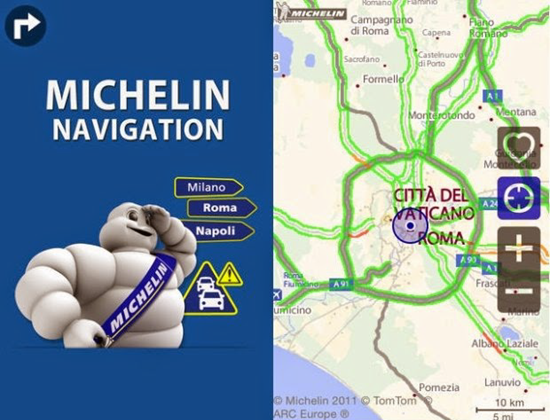 Michelin Navigation is one of best 9 Free Traffic Apps for Android Phones 2019.