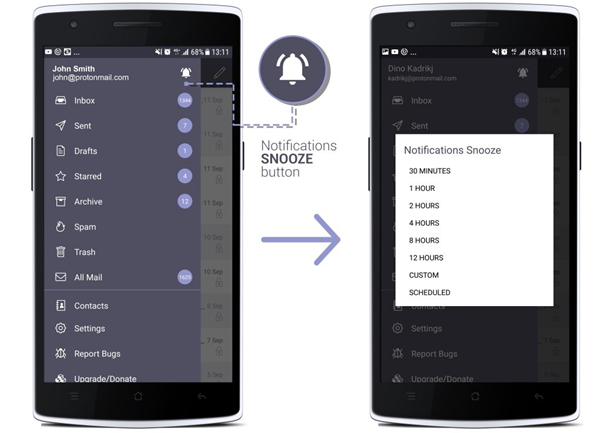 ProtonMail is one of the best free Android Email Apps.