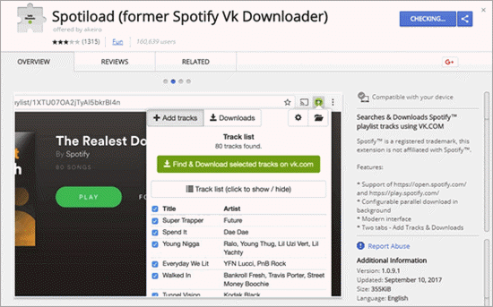 Spotiload is one of the Best Spotify Music Downloaders 2019.