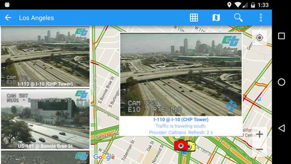 USA Traffic Cameras is one of best 9 Free Traffic Apps for Android Phones 2019.