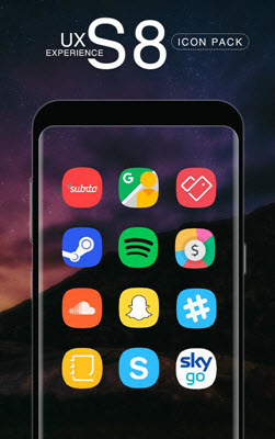 UX S8 is the best 15 Nova Launcher Themes.