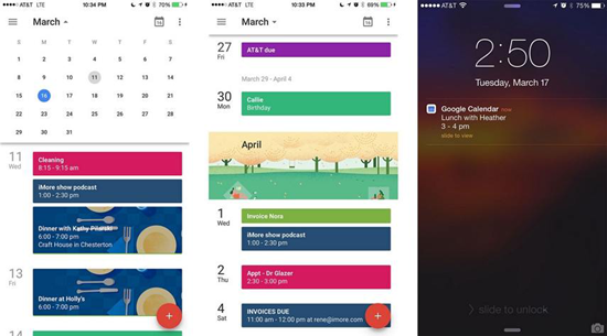 Google Calendar is best free Calendar Apps for iPhone.