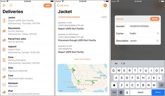 Parcel is best Package & Shipment Tracking Apps for iPhone.