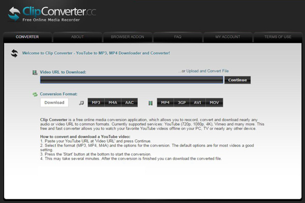 Using ClipConverter to Download Videos Online Mainly for YouTube 2019.
