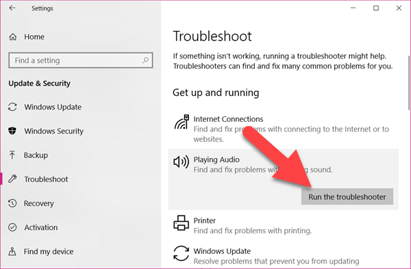 how long for microsoft audio troubleshooter to run