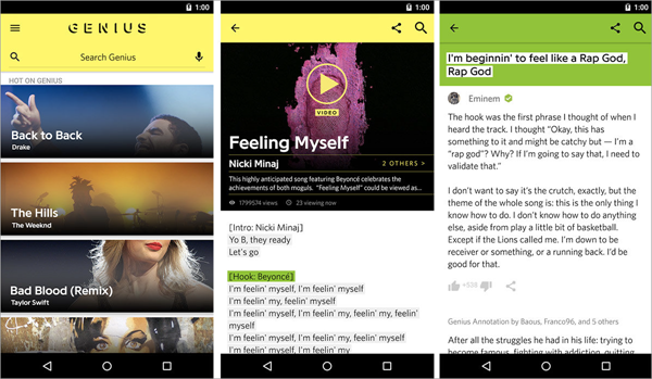 Genius is best Song Finder Apps to Recognize What Song is This.