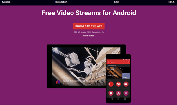 Mobdro is one of best free Sports Streaming Apps for Android.