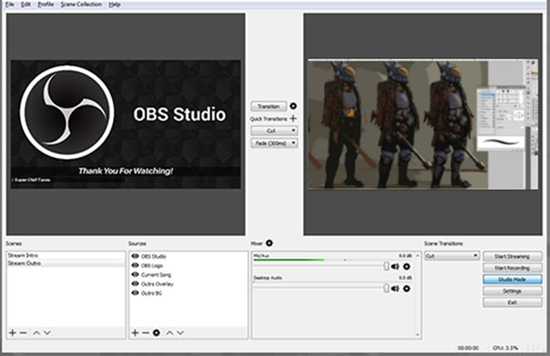 OBS is best Live Streaming Software for PC.