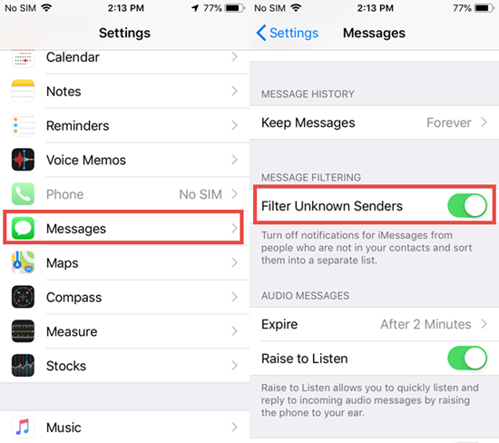 How to Set Spam Filter on iPhone to Stop Junk Mails &