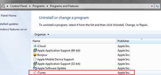 Uninstall iTunes Entirely and then Reinstall It