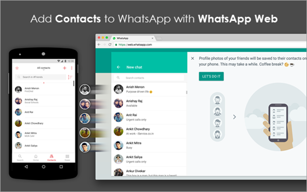Add Contacts in WhatsApp