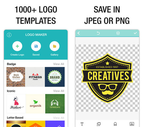 Logo Maker is one of the Top Logo Maker Apps for iPhone.