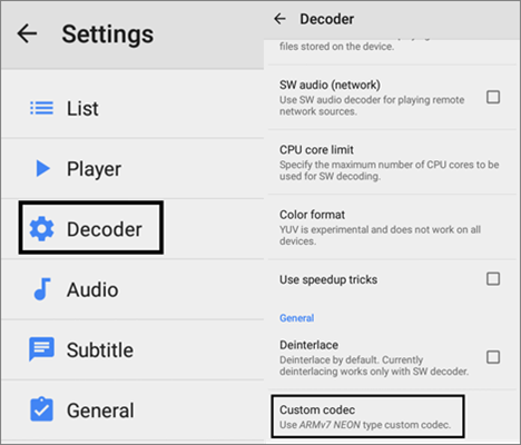 The steps below to get AC3 audio format not supported error solved in MX Player.