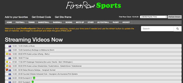 Football Live Streaming Sites