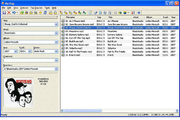 Mp3tag is one of the best Free MP3 Tag Editors.