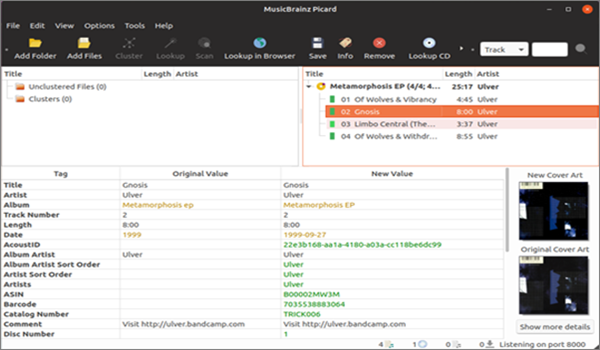 MusicBrainz Picard is one of the best Free MP3 Tag Editors.