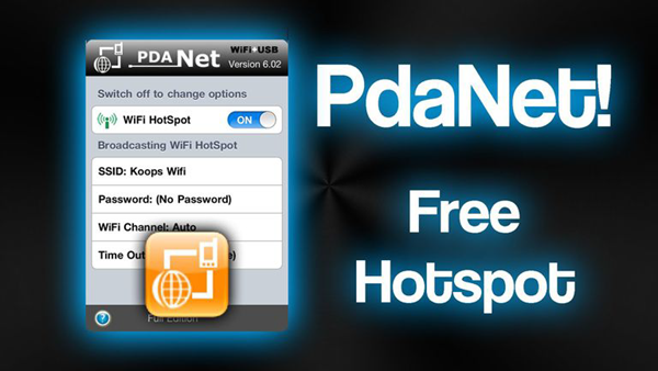 PdaNet+ is best Free WiFi Hotspot Apps for Android.