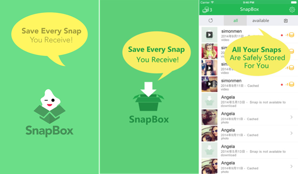 SnapBox ( for Android & iOS) can save Snapchats Secretly.