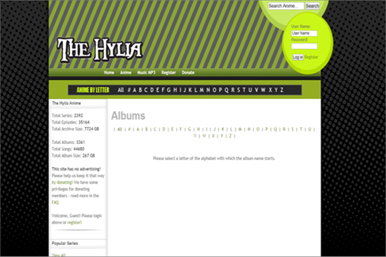 The Hylia is Anime Music Websites to Download Anime MP3 for Free.