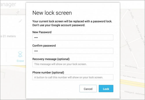 Bypass Android Lock Screen without Reset: Android Device Manager