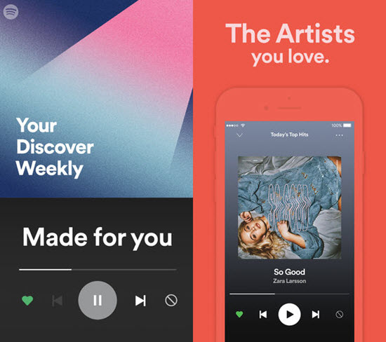 Spotify Music is one of Top Apple Music Alternatives for iPhone.