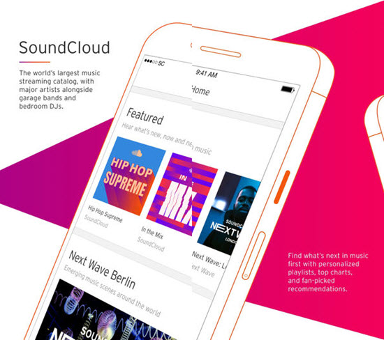 SoundCloud is one of Top Apple Music Alternatives for iPhone.