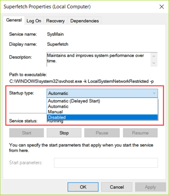 How to Fix Service Host Superfetch 100% Disk Usage in Windows 10