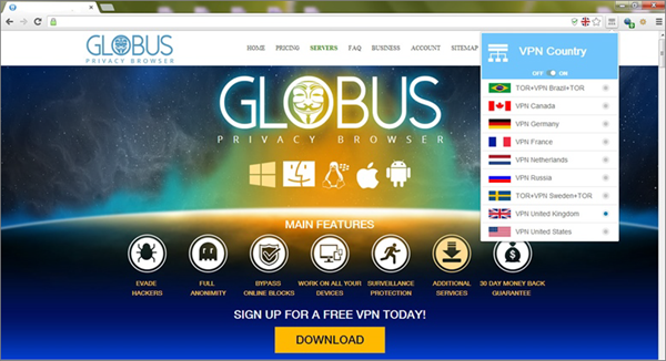 Globus VPN Browser is one of the Top Best VPN Browsers Online for PC, Mac, Android & iOS.