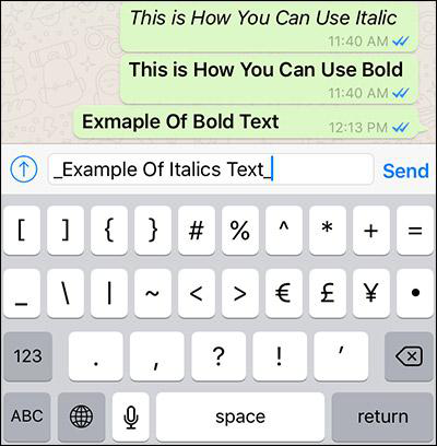 Step by Step to Type Special Text in WhatsApp on iPhone