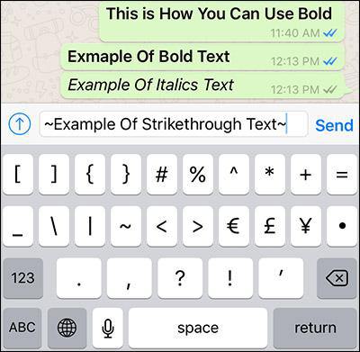 Step by Step to Type Special Text in WhatsApp on iPhone