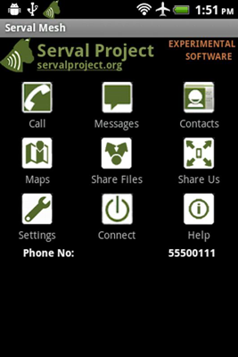 The Serval Mesh is Top Free Walkie Talkie Apps to Call and Text without Internet Connection.