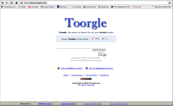Toorgle is one of the Best Torrent Search Engine Sites.