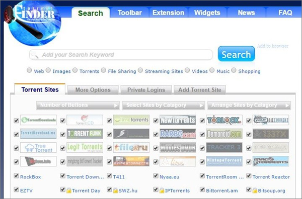 Torrent search engine