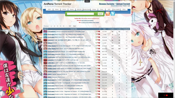 AniRena is one of the Top Amazing NYAA Alternative Torrent Website.