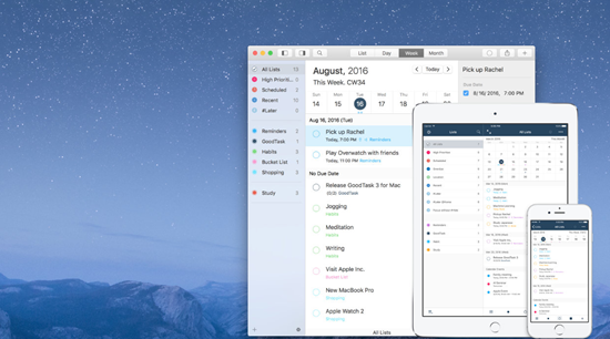 GoodTask 3 is one of the best To-do List Apps on Mac.