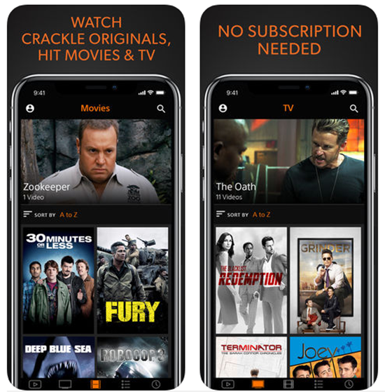 Crackle is Best Apps for iphone to Stream & Download Movies.