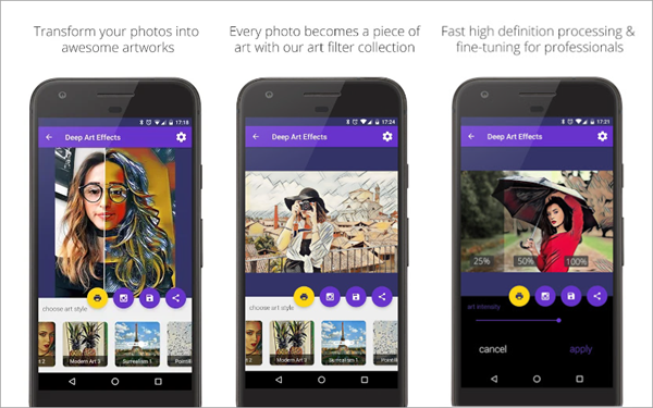 Deep Art Effects is one of the Top Picture to Painting Apps for Android.