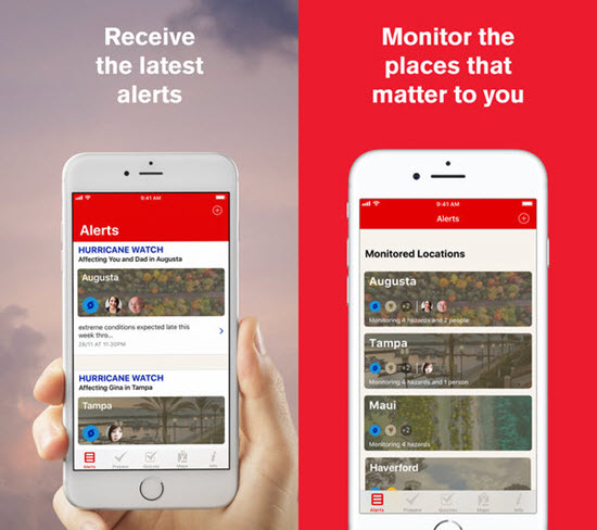 Hurricane By American Red Cross is best iOS Apps to Track a Hurricane on iPhone.