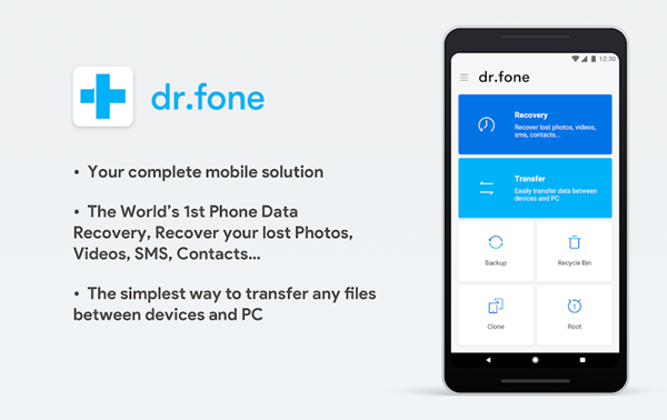 dr.fone - Recovery & Transfer wirelessly & Backup