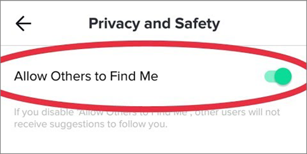 You Can Prevent Other Users From Finding You.