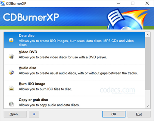 CDBurnerXP is one of the bop best Free DVD Burning Software.
