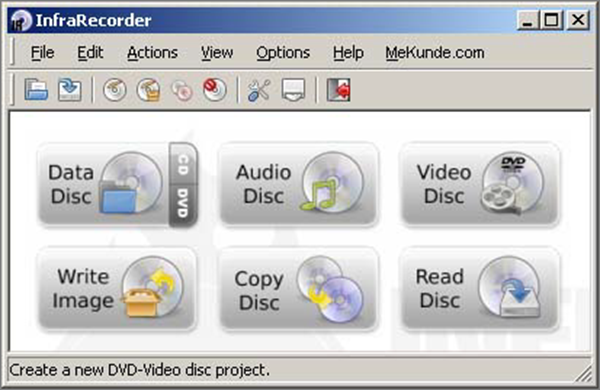 InfraRecorder is one of the bop best Free DVD Burning Software.