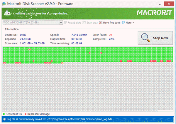 Macrorit Disk Scanner is one of the best bad Sector Repair Software for Free.