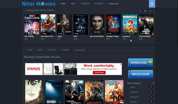 Niter is one of the best Movie Sites for You to Download Free 4k Movies.