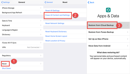 Restore Permanently Deleted Photos from iCloud Backup