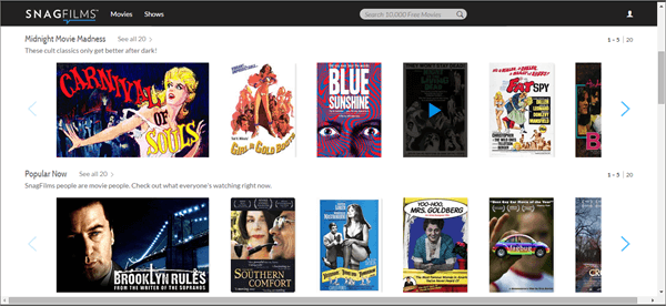 SnagFilms is one of the best Movie Sites for You to Download Free 4k Movies.